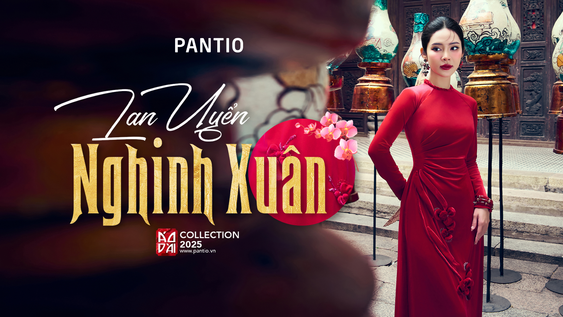 Ao dai xanh com nu tinh voi quan trang trang nha va thanh lich