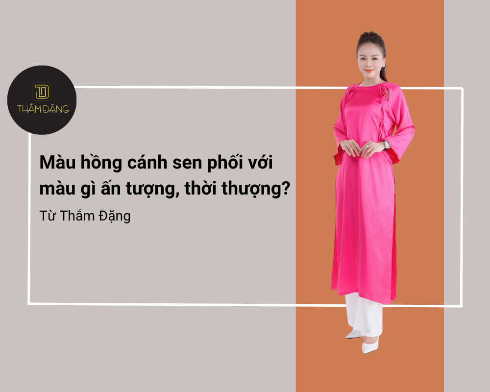 Áo màu hồng cánh sen mặc với quần màu gì hợp nhất Ao mau hong canh sen phoi quan mau trung tinh thanh lich hien dai giup ton len ve dep phu nu