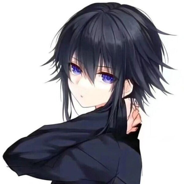 Avatar anime nam với ánh mắt sắc sảo, cuốn hút