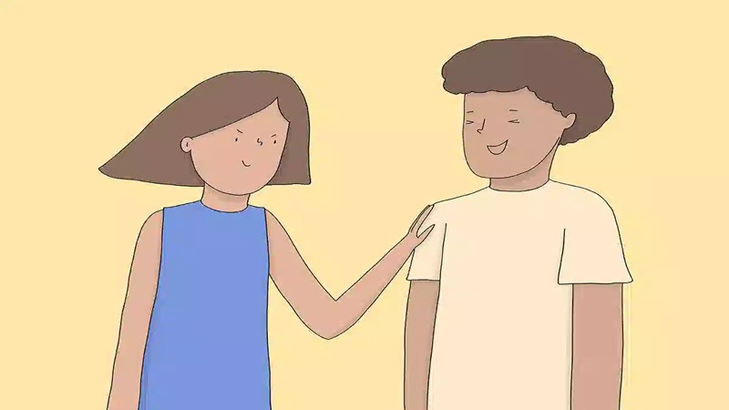 Biểu hiện cảm xúc hồi hộp, bối rối khi nghĩ về hoặc gặp gỡ người mình 'crush'.