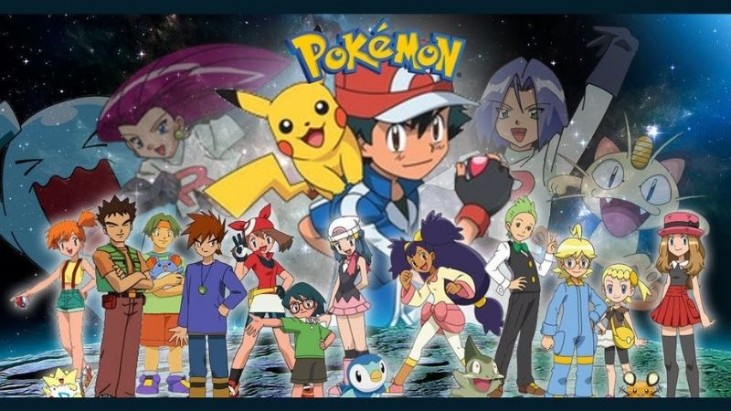 Bộ sưu tập các loài Pokemon đa dạng hình dạng và màu sắc