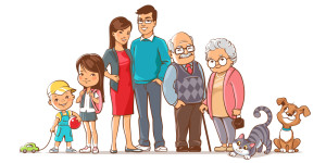 Tuyển Tập Tranh Vẽ Về Gia Đình Đẹp Nhất Bức tranh vẽ đại gia đình sum vầy hạnh phúc