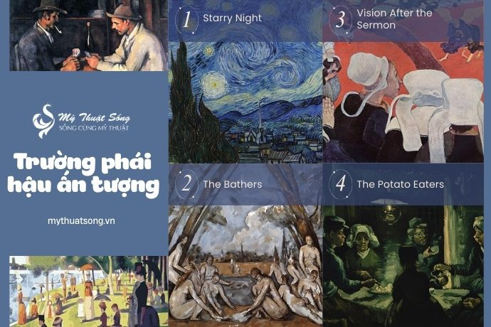 Khám Phá Trường Phái Hậu Ấn Tượng Các tác phẩm tiêu biểu của trường phái Hậu Ấn tượng thể hiện màu sắc và hình khối độc đáo