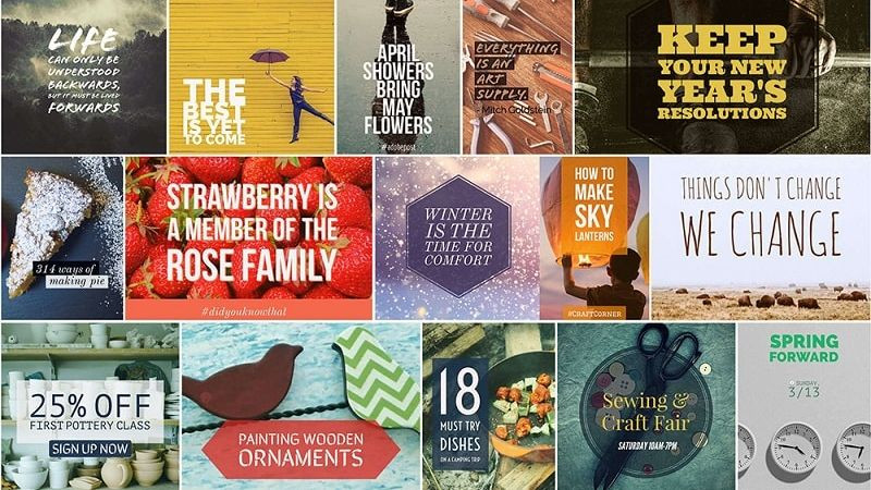 Các ví dụ về poster quảng cáo, sự kiện và thông tin