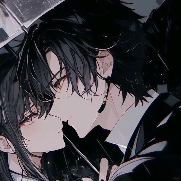 Cặp đôi anime ngầu đứng cạnh nhau với phong cách thời trang cá tính