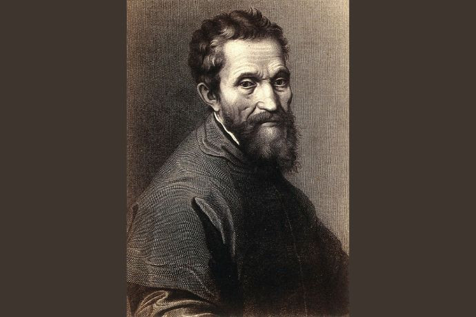 Chân dung họa sĩ Michelangelo Buonarroti, tác giả kiệt tác Bức tranh Chúa tạo ra Adam trên trần Nhà nguyện Sistine.
