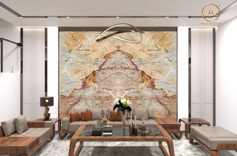 Hình ảnh đá thạch anh vàng và nâu phù hợp với người mệnh Thổ