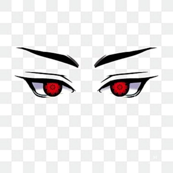 Đôi mắt anime to tròn với ánh sáng long lanh, biểu cảm vui tươi