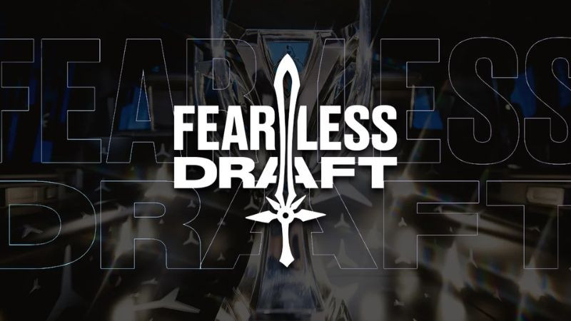 Giao diện hoặc biểu tượng thể thức Fearless Draft mới trong giải đấu Liên Minh Huyền Thoại chuyên nghiệp.