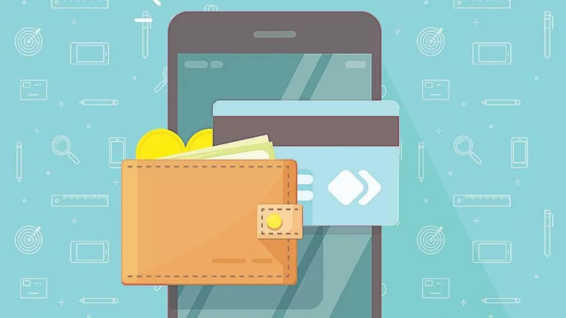 Giao diện ứng dụng ví điện tử trên điện thoại thông minh, minh họa sự tiện lợi của thanh toán số