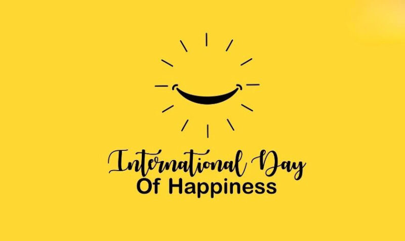 Hình ảnh chung về Ngày Quốc tế Hạnh phúc với màu sắc tươi sáng