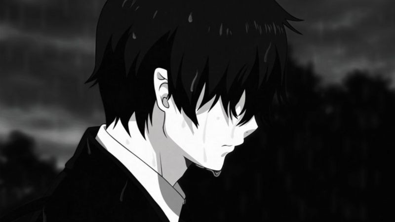 Hình ảnh cô đơn con đường vắng vẻ dưới bầu trời đen trắng