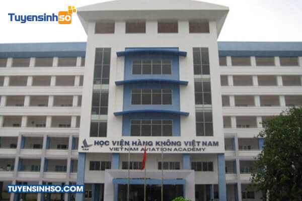 Hình ảnh mặt tiền Học viện Hàng không Việt Nam uy nghi