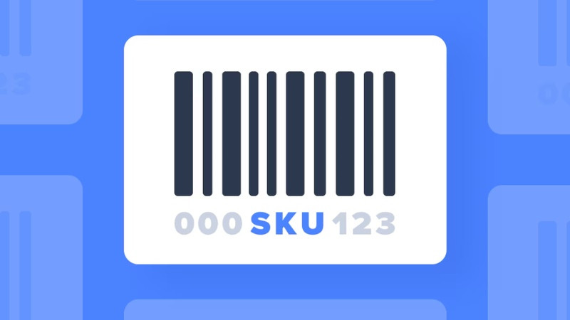 Hình ảnh minh họa mã SKU (Stock Keeping Unit) – đơn vị lưu kho nội bộ để quản lý sản phẩm.