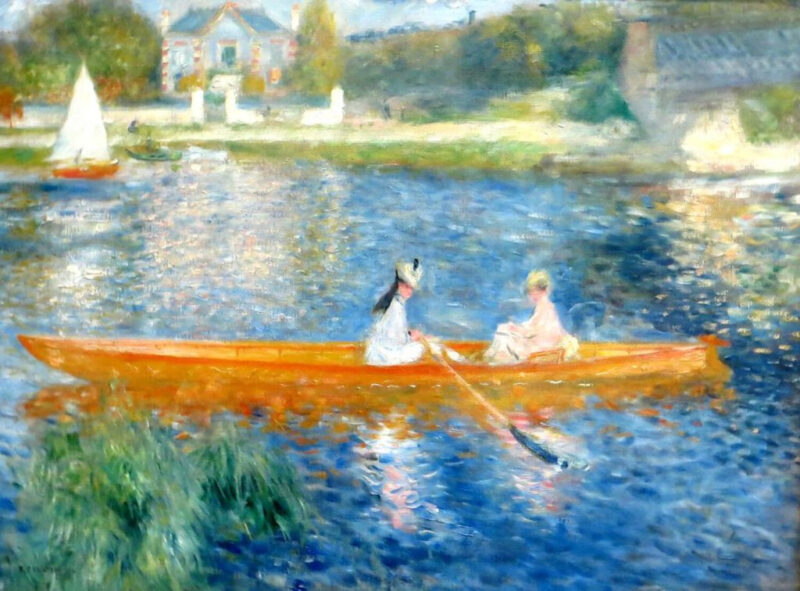 Hình ảnh minh họa trường phái tranh nghệ thuật Ấn tượng với nét cọ lỏng và màu sắc tươi sáng