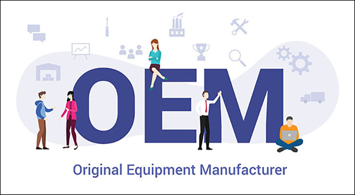 Hàng OEM Là Gì? Hiểu Rõ Ưu Nhược Điểm Và Cách Nhận Biết Hình minh họa định nghĩa Hàng OEM là gì: mô tả quy trình từ nhà sản xuất gốc đến sản phẩm cuối