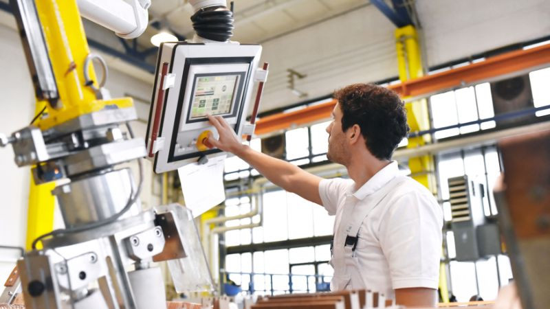 Hình minh họa khái niệm OEM, chuỗi cung ứng sản xuất thiết bị gốc