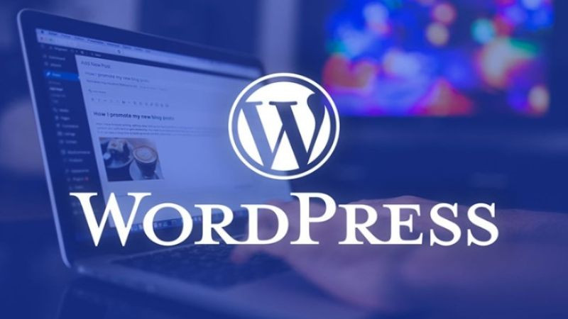 Logo WordPress và giao diện quản trị cơ bản, minh họa hệ thống quản lý nội dung mã nguồn mở