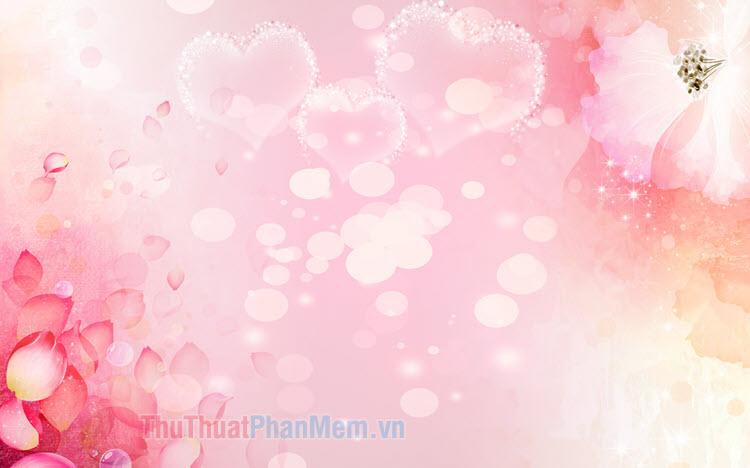 Mau hong dam ket hop mau tim va mau trung tinh tao su diu dang