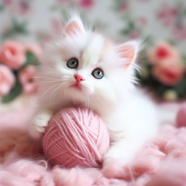 Ảnh Mèo Cute Đáng Yêu Nhất Mèo con lông xù mắt to tròn