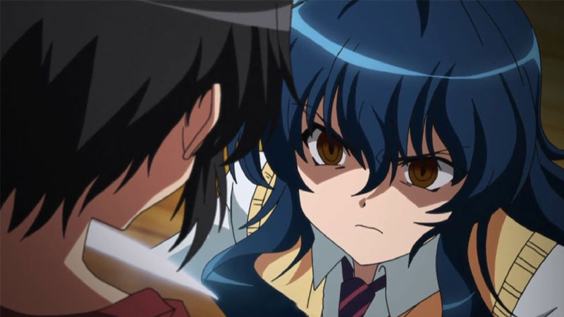 Minh họa khái niệm Yandere: sự đối lập giữa vẻ ngoài đáng yêu và tâm lý cuồng loạn trong anime/manga