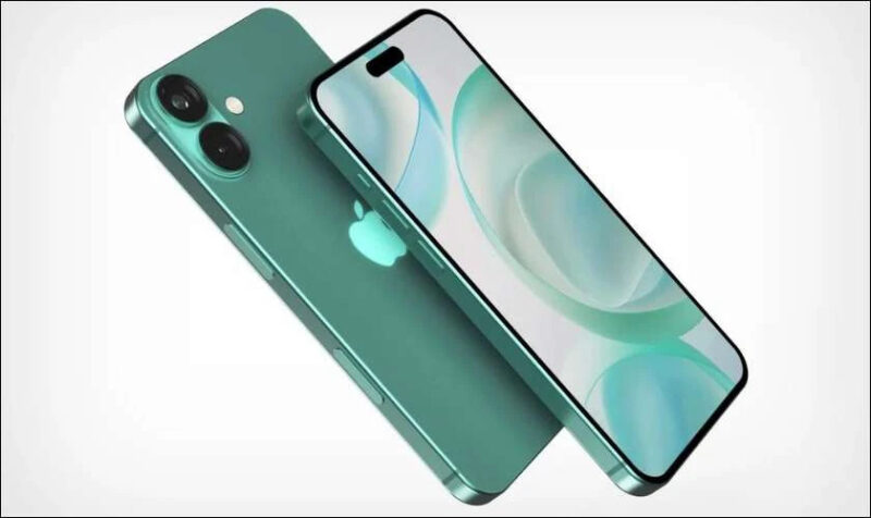 Khám phá Hình ảnh iPhone 16 với các màu sắc rò rỉ Mô hình iPhone 16 màu Xanh lá từ góc nhìn mặt lưng