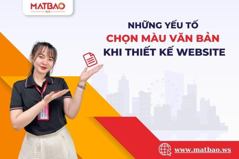 Nền màu xanh chữ màu gì có độ tương phản cao nhất cho khả năng đọc tốt