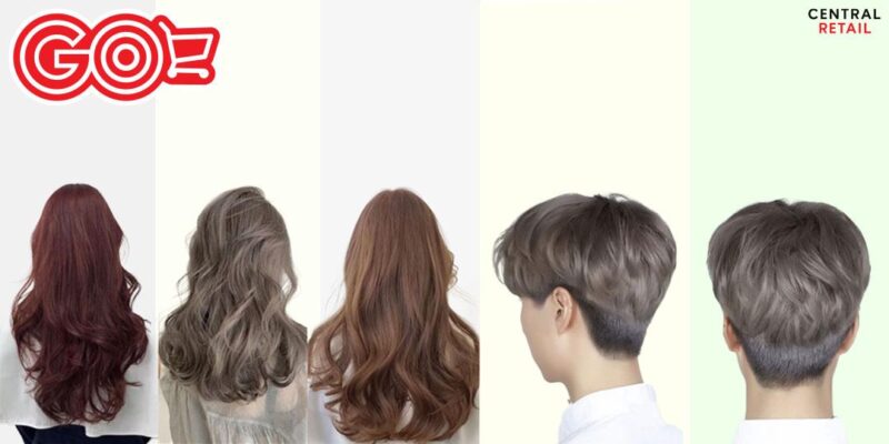 Hinh anh minh hoa cac lua chon mau nhuom sang tren nen toc vang