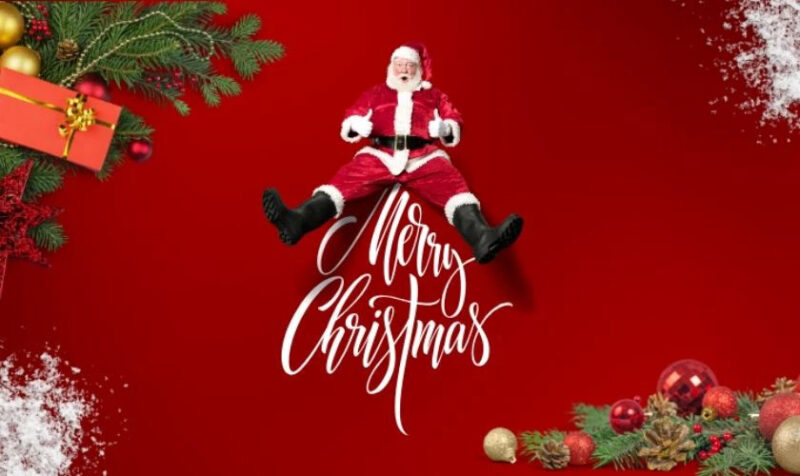Tổng hợp hình ảnh ông già Noel đẹp và dễ thương Ông già Noel với vẻ mặt ngộ nghĩnh đang vui đùa