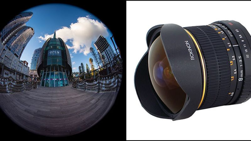 Ống kính máy ảnh với các bộ phận bên trong