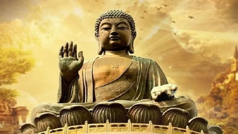 Pháp Tạng Tỳ Kheo phát 48 lời nguyện trước Đức Phật Thế Tự Tại Vương