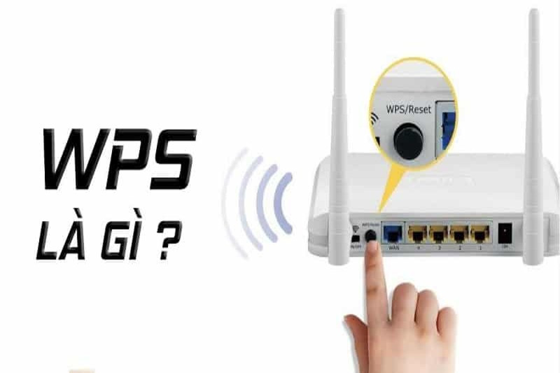 Sơ đồ minh họa kết nối thiết bị qua WPS với router WiFi