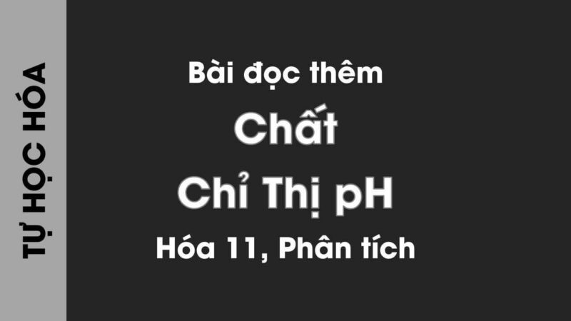 Minh họa sự biến đổi màu sắc đặc trưng của phenolphtalein theo độ pH