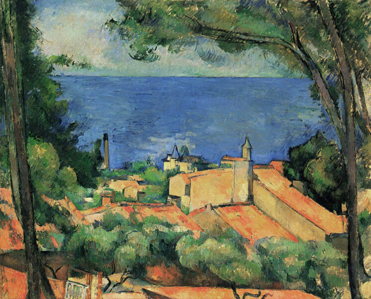 Tác phẩm phong cảnh L'Estaque của họa sĩ Paul Cézanne