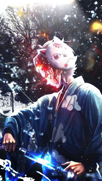 Tanjiro với ánh mắt quyết tâm