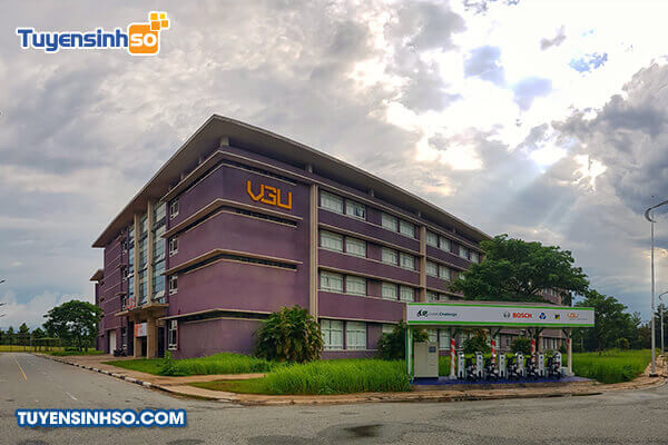 Toàn cảnh khuôn viên hiện đại của Đại học Việt - Đức tại Bình Dương