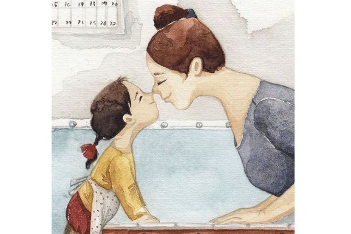 Trẻ em vẽ tranh về ngày 20/10 thể hiện tình yêu thương với mẹ, bà và cô giáo