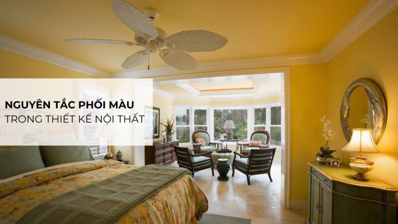 Ung dung phoi mau xanh duong hai hoa trong nghe thuat thiet ke